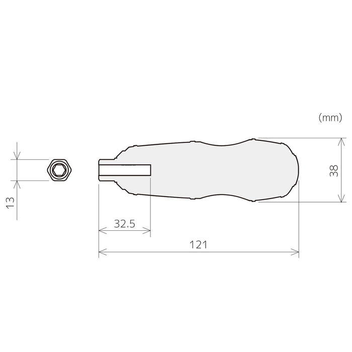 Engineer Nejisaurus GT Dz-70 Ball Grip Hex Driver w/ Bolster Grip-Kiichin - The #1 Place for Japanese Goods in Your Hand!