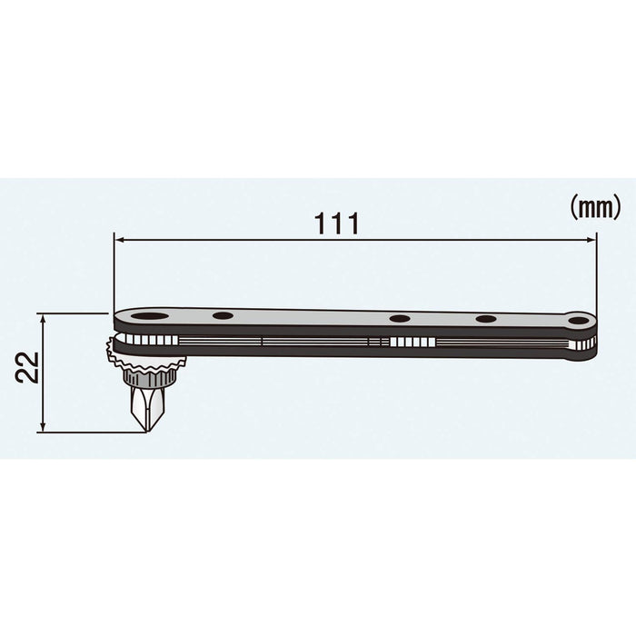 Engineer Thin Offset Ratchet Set No.1-3/6mm Bits DR-55-Kiichin - The #1 Place for Japanese Goods in Your Hand!