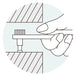 Engineer DR-05 Offset Ratchet +2/-6mm 40mm Black Tip-Kiichin - The #1 Place for Japanese Goods in Your Hand!