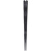 Fukui Craft 24Cm Black Hexagonal Carved Lacquered Non-Slip Chopsticks - Authentic Japanese Dining Essential-Kiichin - The #1 Place for Japanese Goods in Your Hand!