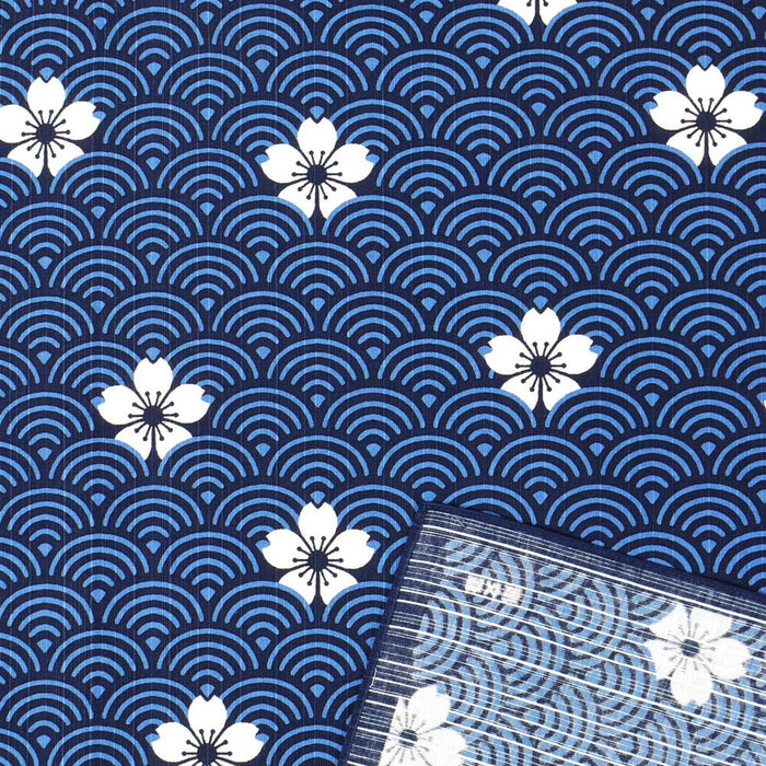 Furoshiki Sakura Seigaiha 70Cm - Japanese Inner Cloth-Kiichin - The #1 Place for Japanese Goods in Your Hand!