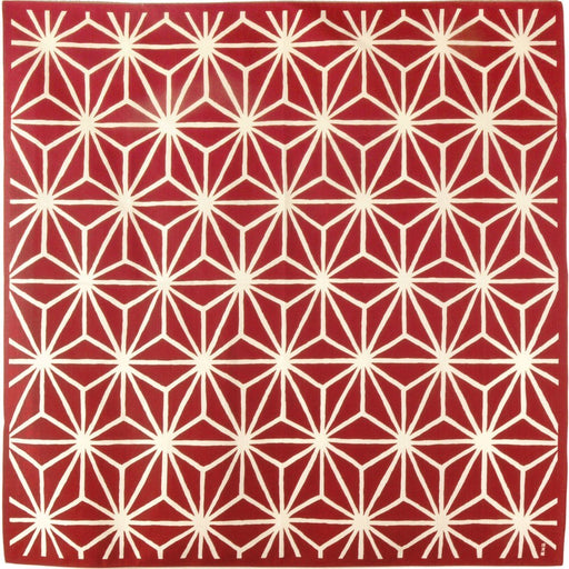 Hama Pattern Japanese Hemp Leaf Red Cloth - 90Cm Size-Kiichin - The #1 Place for Japanese Goods in Your Hand!