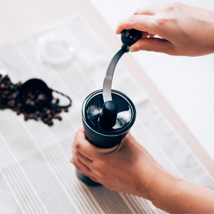 Hario Mini Slim Plus Black Ceramic Coffee Grinder - Japan's Top Choice-Kiichin - The #1 Place for Japanese Goods in Your Hand!