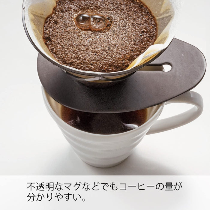 Hario VDMU-2018-TB Dripper Mugen Server Set 1-2 Cups 300ml Transp. Black Japan-Kiichin - The #1 Place for Japanese Goods in Your Hand!