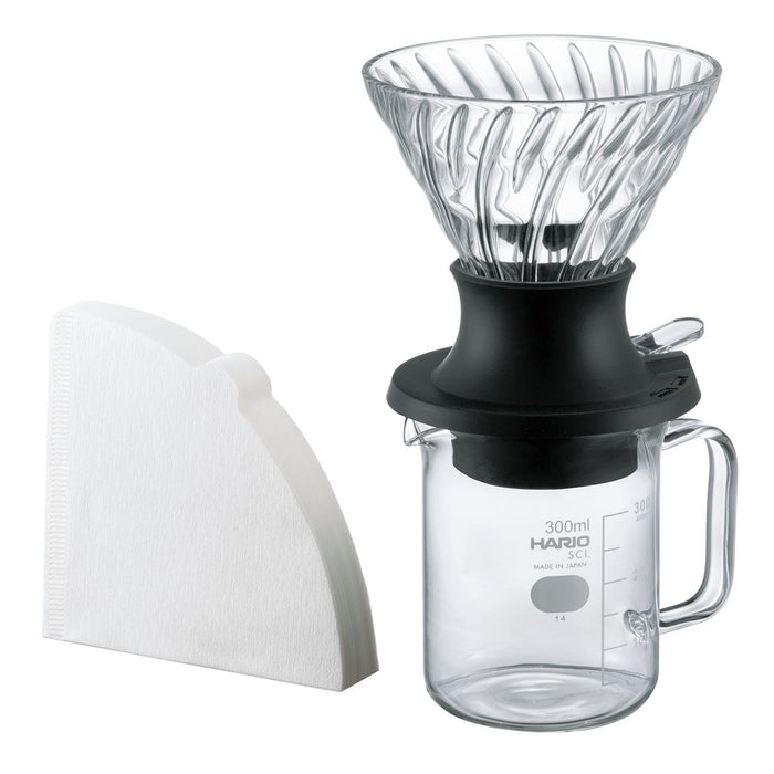 Hario SSD-5012-B Immersion Dripper Switch 200ml Yield Black Japan Made Set-Kiichin - The #1 Place for Japanese Goods in Your Hand!