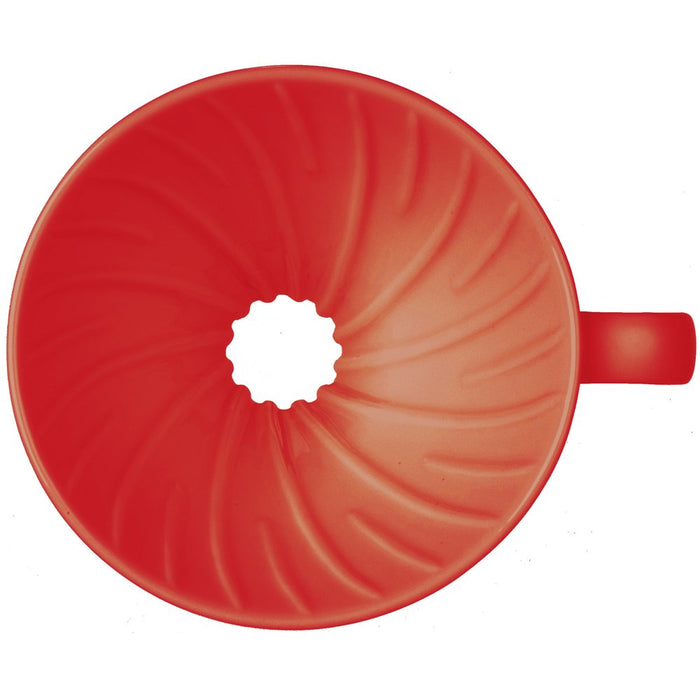 Hario V60 Ceramic Red Coffee Dripper - Japan - 1-4 Cups-Kiichin - The #1 Place for Japanese Goods in Your Hand!