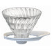 Hario V60 Glass Dripper 02 White 1-4Cups Japan VDGR-02-W-Kiichin - The #1 Place for Japanese Goods in Your Hand!