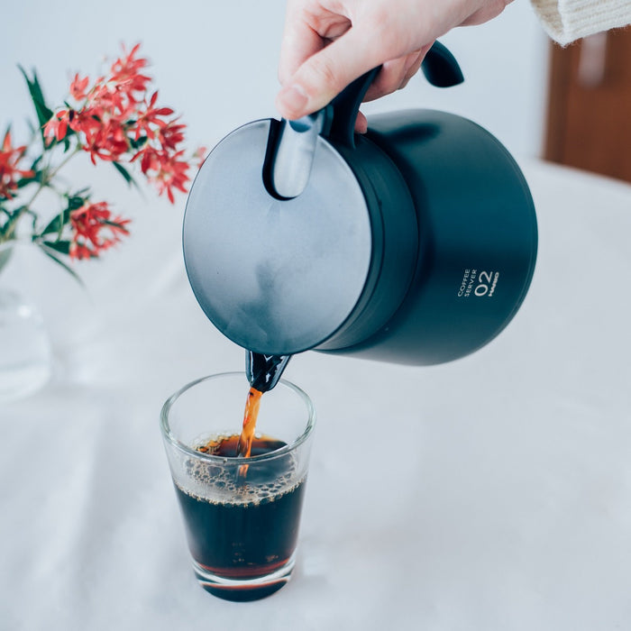 Hario V60 Stainless Steel Server 800 Japan Vhs-80B Black-Kiichin - The #1 Place for Japanese Goods in Your Hand!