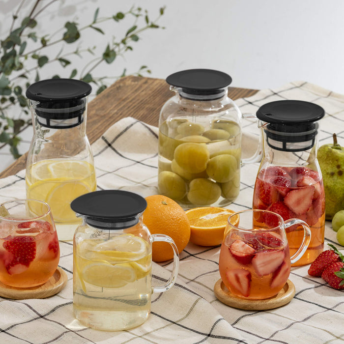 Hario 500ml Black Vinegar Storage Container - Made in Japan-Kiichin - The #1 Place for Japanese Goods in Your Hand!