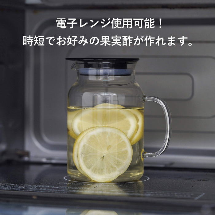 Hario 500ml Black Vinegar Storage Container - Made in Japan-Kiichin - The #1 Place for Japanese Goods in Your Hand!