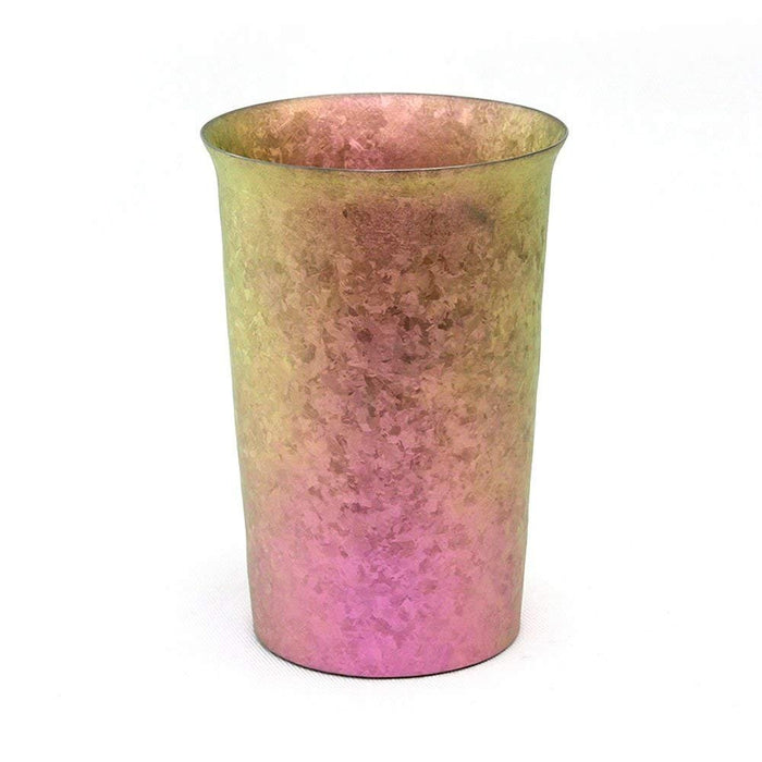 Horie Japan Niigata Tsubame Titanium Double Tumbler Kiln Creation 290Cc Wide Mouth Yui Blue & Pink 2 Color Set-Kiichin - The #1 Place for Japanese Goods in Your Hand!