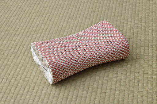Ikehiko Corporation Red #3664029 Polypropylene Bedding Pillow - Lightweight & Long-lasting Hand-Woven Rattan Style from Japan-Kiichin - The #1 Place for Japanese Goods in Your Hand!