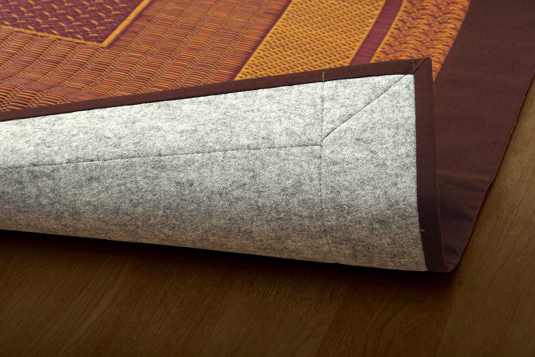 Ikehiko Corporation Japanese Rush Rug Carpet 95X150Cm Dx Rank Wine-Kiichin - The #1 Place for Japanese Goods in Your Hand!