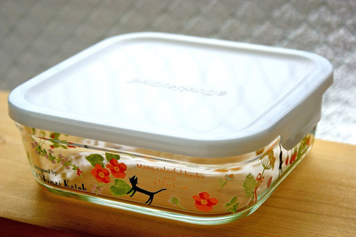 Iwaki Japan Heat Resistant Glass Storage Container - Colorful Herbs Square M 800Ml-Kiichin - The #1 Place for Japanese Goods in Your Hand!