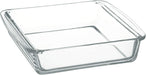Iwaki 2L Square Gratin Dish - Heat Resistant Glass Baking Plate - Ovenware Microwave Oven Safe - Japan-Kiichin - The #1 Place for Japanese Goods in Your Hand!