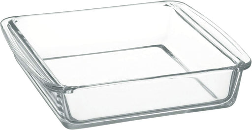 Iwaki 2L Square Gratin Dish - Heat Resistant Glass Baking Plate - Ovenware Microwave Oven Safe - Japan-Kiichin - The #1 Place for Japanese Goods in Your Hand!