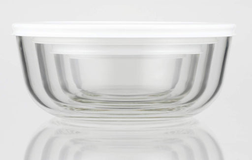 Iwaki Japan Kbc4160-W1 1.3L Heat Resistant Glass Storage Bowl Pack-Kiichin - The #1 Place for Japanese Goods in Your Hand!