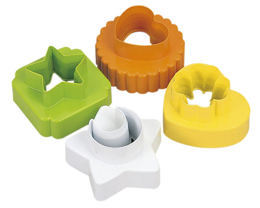 Kai Brand Cookie Cutter Set (2 Color Cookies) Of 4 - Kai House Select Made In Japan DL6195-Kiichin - The #1 Place for Japanese Goods in Your Hand!