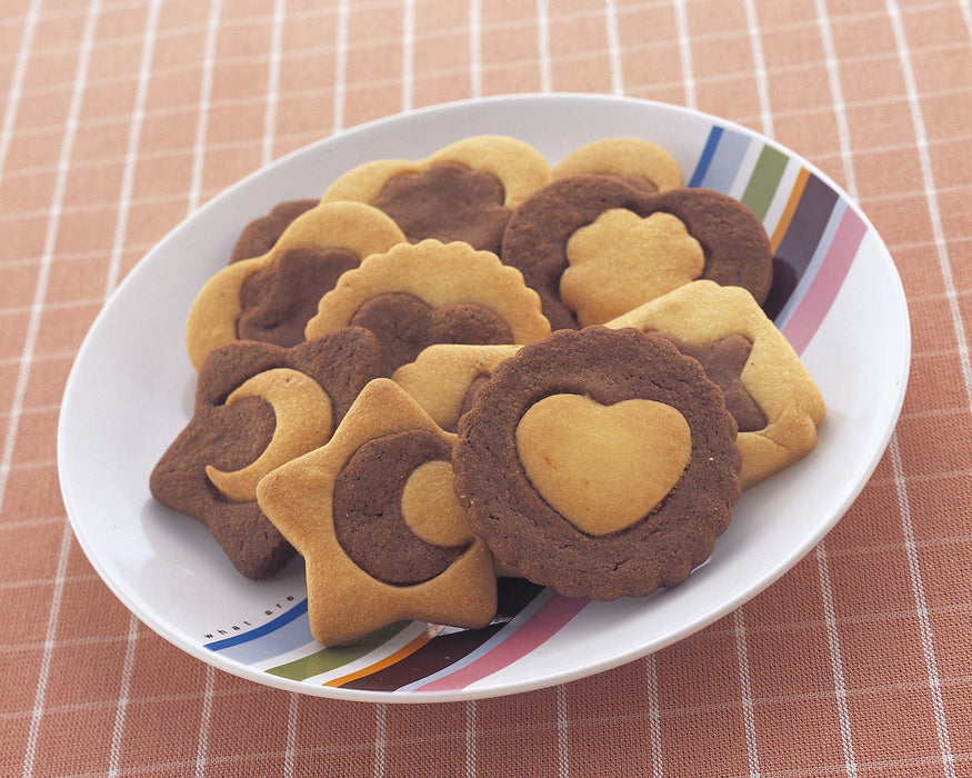 Kai Brand Cookie Cutter Set (2 Color Cookies) Of 4 - Kai House Select Made In Japan DL6195-Kiichin - The #1 Place for Japanese Goods in Your Hand!
