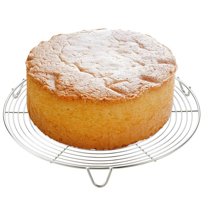 Kai Corporation Cake Cooler DL6256 25cm - Efficiently Cools Baked Cakes-Kiichin - The #1 Place for Japanese Goods in Your Hand!