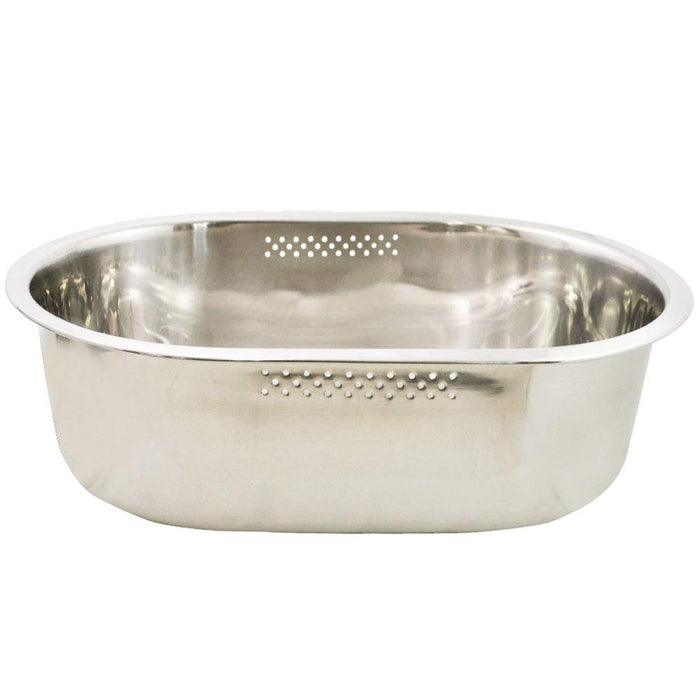 Kai DZ1140 Silver Washing Tub Oval Type w/High Rubber Legs-Kiichin - The #1 Place for Japanese Goods in Your Hand!