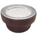 Kinka Ceramic Dark Brown Charcoal Konro Grill - Premium Outdoor Cooking Equipment-Kiichin - The #1 Place for Japanese Goods in Your Hand!