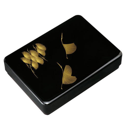 Miyoshi Lacquerware Honpo Japan Kishu Shaku 1In Black Matsuba Crane Library-Kiichin - The #1 Place for Japanese Goods in Your Hand!