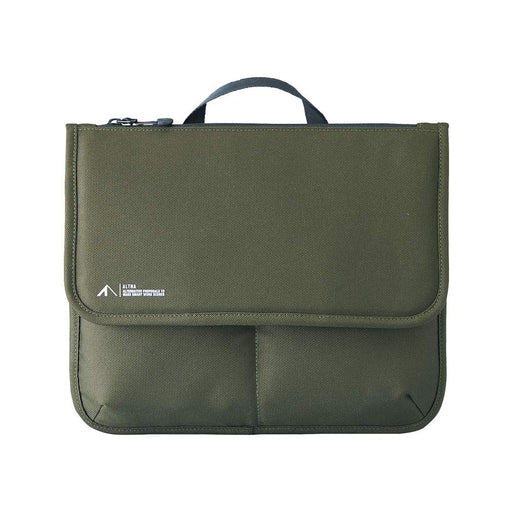 Lihit Lab Olive Cordura Flat Pouch M A7767-22-Kiichin - The #1 Place for Japanese Goods in Your Hand!