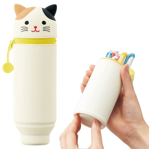 Lihit Lab Pen Case Punilab Mikeneko A7712-7 - Japanese Design-Kiichin - The #1 Place for Japanese Goods in Your Hand!