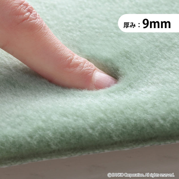 Sanko Mitsuba 9mm Ivory Suction Washable Fluffy Toilet Seat Cover - Made in Japan-Kiichin - The #1 Place for Japanese Goods in Your Hand!