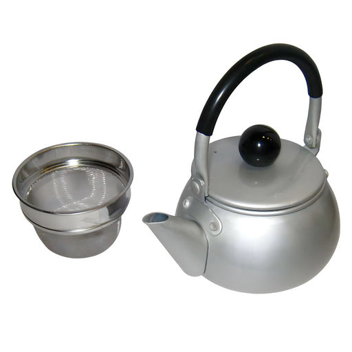 Premium Silver Aluminum Kyusu Teapot by Maekawa Kinzoku - Enhance Your Tea Experience-Kiichin - The #1 Place for Japanese Goods in Your Hand!