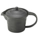 Itsumi Pottery Mino Ware 023343 Wide Mouth Pot Yv Black Matte with Deep Mushi Tea Strainer - Japan-Kiichin - The #1 Place for Japanese Goods in Your Hand!