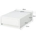 Muji Shallow Drawer Case - White Gray, 26x37x12cm - Made in Japan-Kiichin - The #1 Place for Japanese Goods in Your Hand!