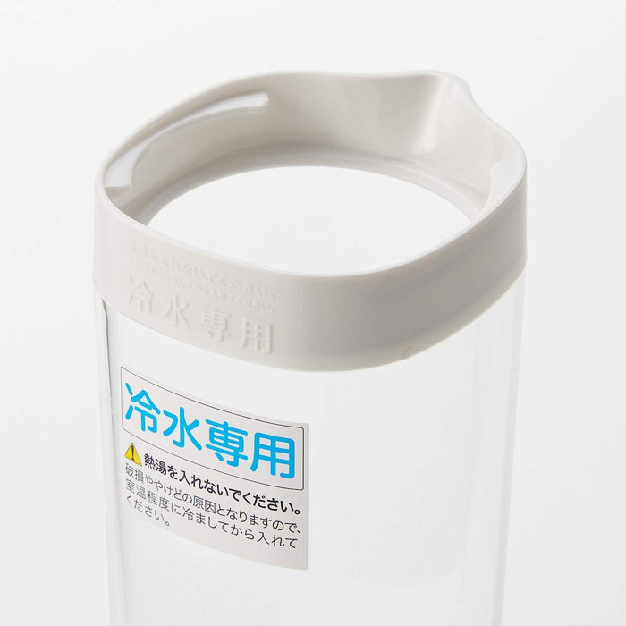 Mujirushi Ryohin 1L Acrylic Water Bottle - Convenient Door Pocket Design-Kiichin - The #1 Place for Japanese Goods in Your Hand!
