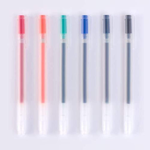 Mujirushi Ryohin Gel Ink Pen Set - 6 Colors, 0.5mm-Kiichin - The #1 Place for Japanese Goods in Your Hand!