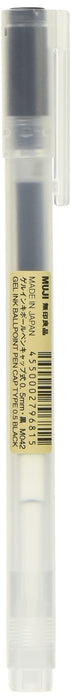 Mujirushi Ryohin Gel Ink Ballpoint Pen Set - 10 Pack, 0.5mm, Black Cap, Japan-Kiichin - The #1 Place for Japanese Goods in Your Hand!