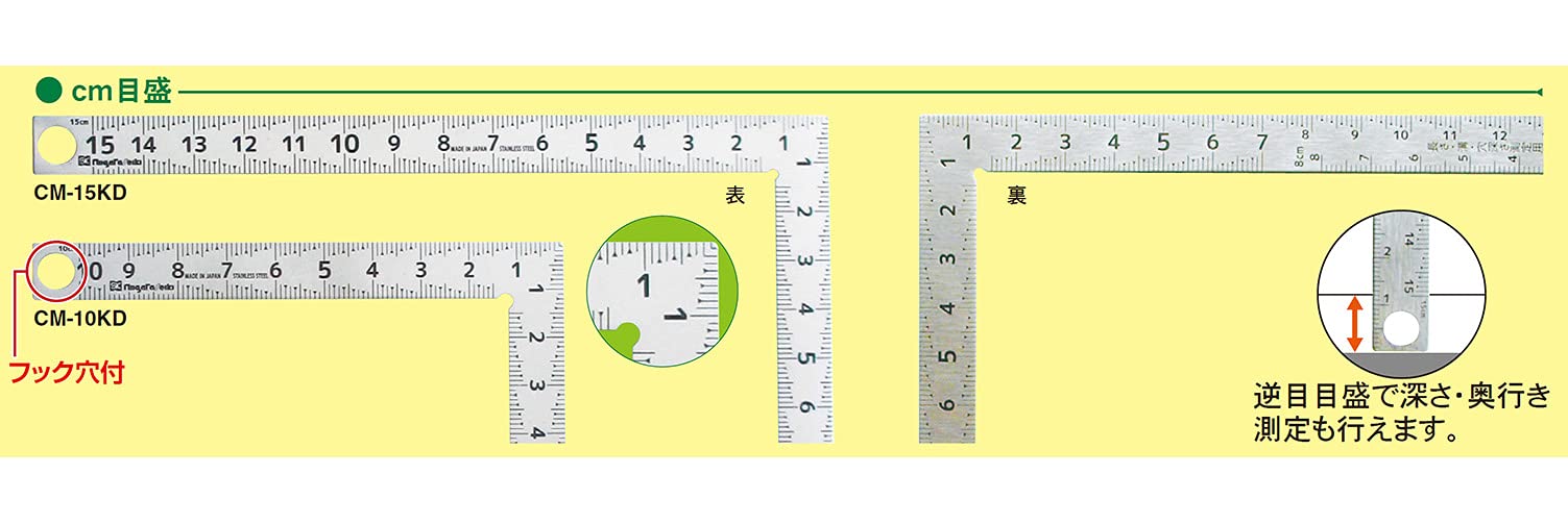 Niigata Seiki Mini Kaidan Scale - 10cm, CM-10KD-Kiichin - The #1 Place for Japanese Goods in Your Hand!