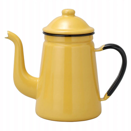 Noda Horo Enamel Coffee Pot #11 - Camel Stylish and Functional Kitchenware-Kiichin - The #1 Place for Japanese Goods in Your Hand!