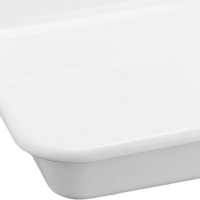 Noda Horo White Series Enamel No.12 Nestable Baking Tray for Meal Prep-Kiichin - The #1 Place for Japanese Goods in Your Hand!