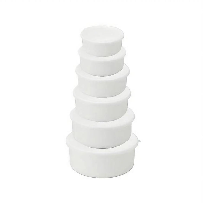 Noda Horo 21cm Enamel Round Food Containers with Lid - White Series-Kiichin - The #1 Place for Japanese Goods in Your Hand!