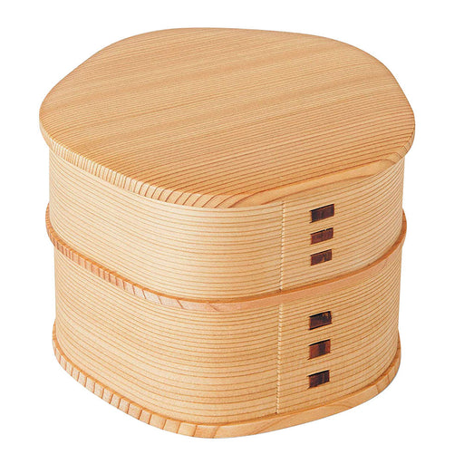 Baika Two-Tier Bento Lunch Box - Authentic Odate Magewappa Design-Kiichin - The #1 Place for Japanese Goods in Your Hand!