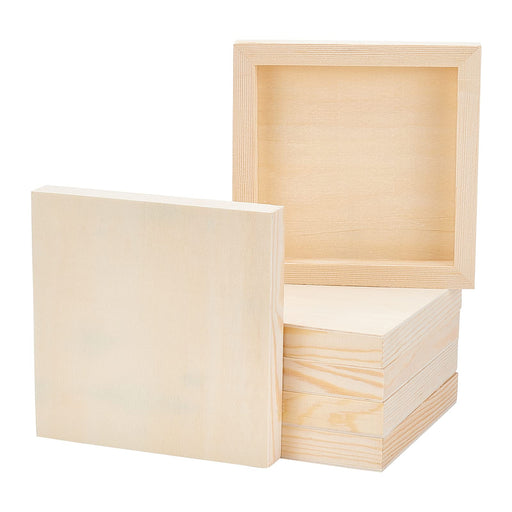 Olycraft 8-Piece Canvas Art Supplies Wooden Drawing Board, Pine Tree Frame, Square Wood Frame, Unfinished Clay Art Crafts Room Decoration-Kiichin - The #1 Place for Japanese Goods in Your Hand!