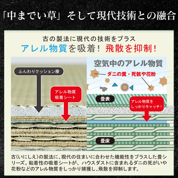Ooshimaya Japan Tatami Mat Igusa Set of 4 - 82x82x1.5cm-Kiichin - The #1 Place for Japanese Goods in Your Hand!