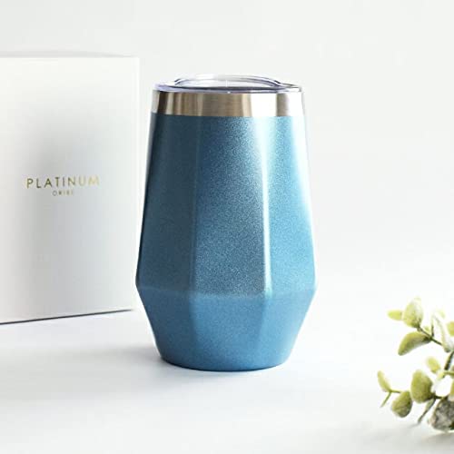 Oribe Blue Boxed Vacuum Insulated Tumbler - Platinum Hakkaku Gift-Kiichin - The #1 Place for Japanese Goods in Your Hand!
