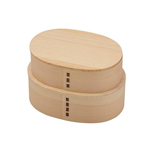 Ruozhao Japan 2-Tier Oval Bento Box - Natural Ph02Sw-Kiichin - The #1 Place for Japanese Goods in Your Hand!
