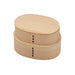 Ruozhao Japan 2-Tier Oval Bento Box - Natural Ph02Sw-Kiichin - The #1 Place for Japanese Goods in Your Hand!
