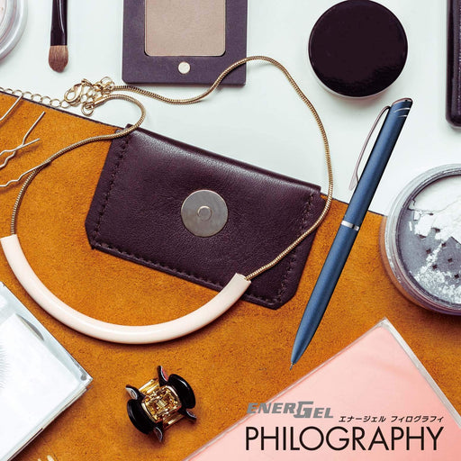 Pentel Energel Philography Bln2005C 05 Dark Blue Axis Pen - Made In Japan-Kiichin - The #1 Place for Japanese Goods in Your Hand!