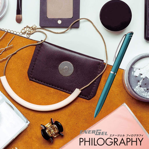 Pentel Energel Philography Bln2005S 05 Turquoise Blue Gel Pen-Kiichin - The #1 Place for Japanese Goods in Your Hand!