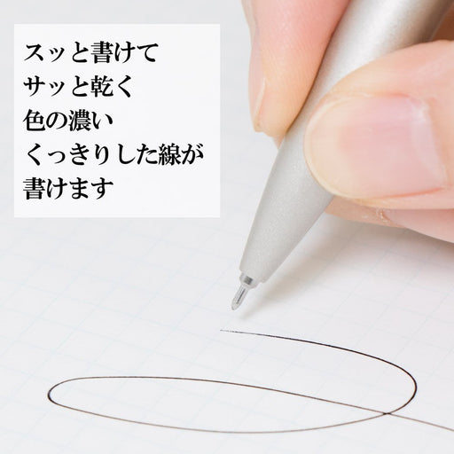 Pentel Energel Philography Ballpoint Pen - 0.5mm Warm Silver Axis-Kiichin - The #1 Place for Japanese Goods in Your Hand!
