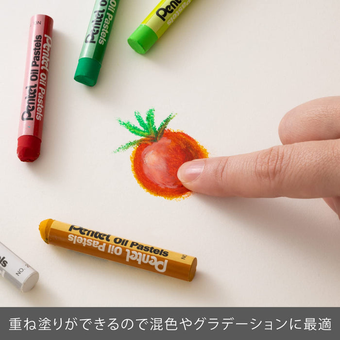 Pentel Oil Pastel Set - 50 Colors (6 Metallic, 6 Fluorescent) - Japan Phn-Mf50-Kiichin - The #1 Place for Japanese Goods in Your Hand!